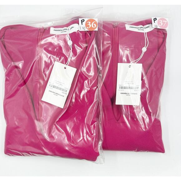 Amanda Uprichard Winfrey Mini Dress in Magenta Pink Aline GO-22055 NEW XS XSMall - Picture 4 of 6